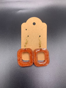 Orange Sparkle Earrings