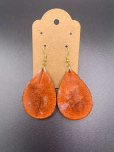 Copper Teardrop Earrings