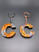 Load image into Gallery viewer, GLITTER Letter Keychain
