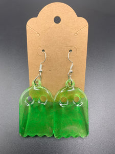 Green GHOST Earrings