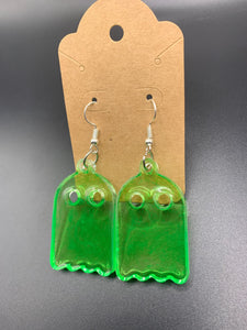 Green GHOST Earrings