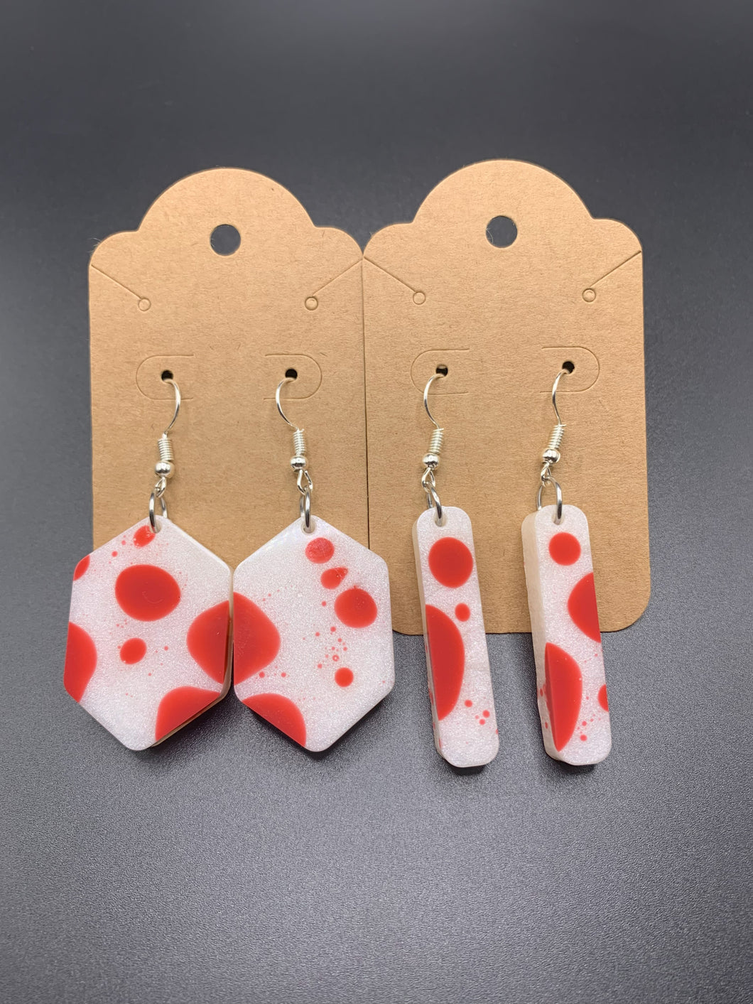 Splatter Halloween Earring set