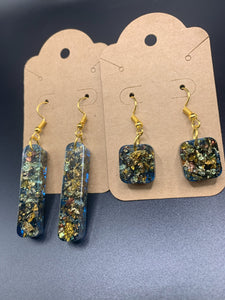 Deep Sea Gold Earring set