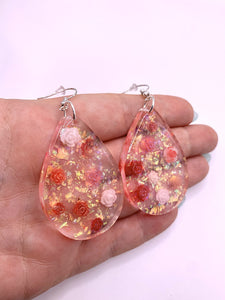 Rose Teardrop Earrings