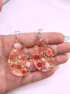 Rose Teardrop Earrings